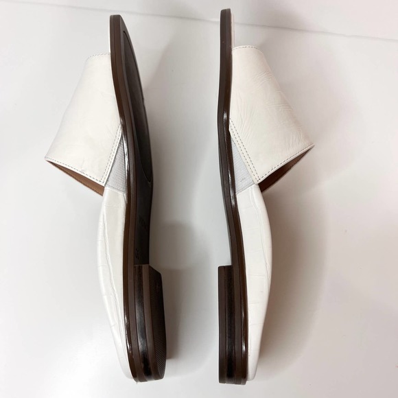 Vionic Citrine Demi Slide Sandal in White Leather Size 6 - Picture 7 of 10